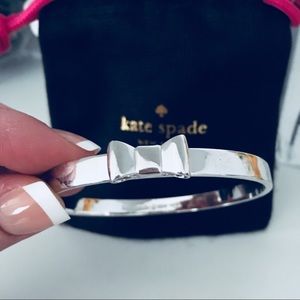 Kate spade sterling silver Bow bangle